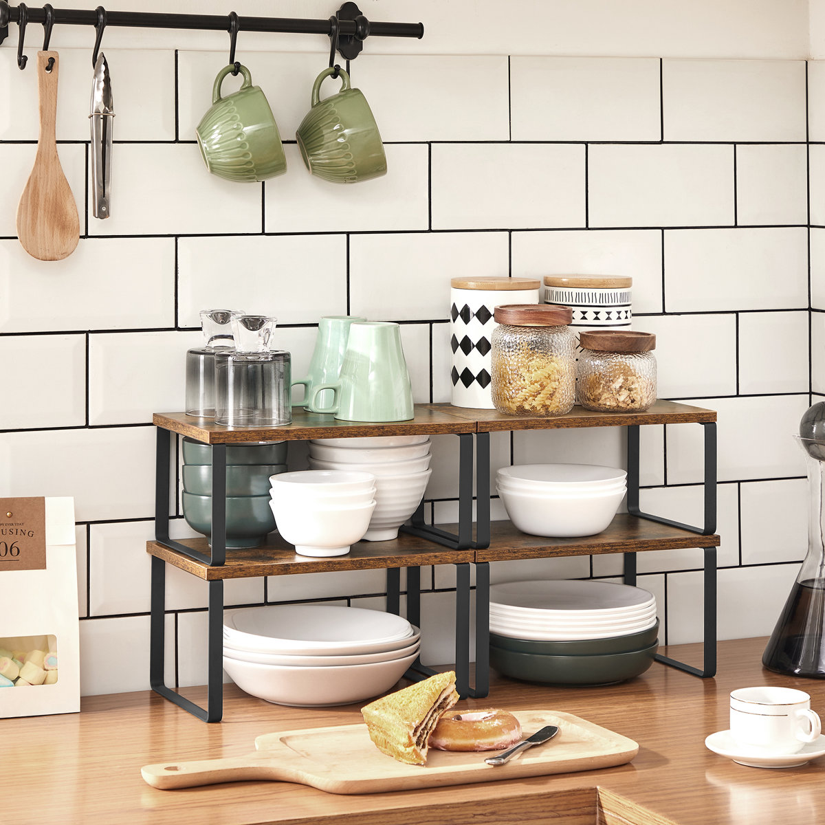 Cabinet Organizer Shelf (Set of 4)